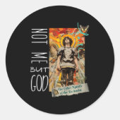 Millennial Saint The Eucharist Not Me God Premium  Runder Aufkleber (Vorderseite)
