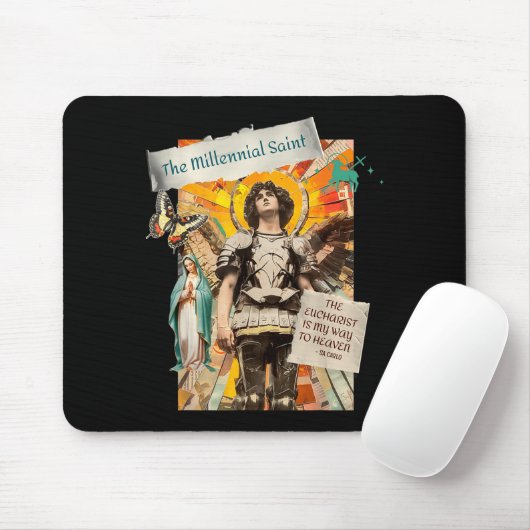 Millennial Saint The Eucharist Way To Heaven  Mousepad (Mit Mouse)