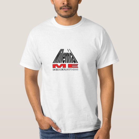Millennialer T - Shirt. Generation-Y T-Shirt (Vorderseite)