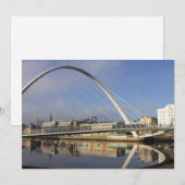 Millennium Bridge, Gateshead, Großbritannien Feiertagskarte (Vorne/Hinten)