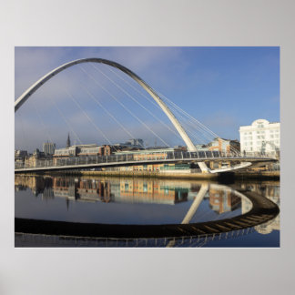Millennium Bridge, Gateshead, Großbritannien Poster