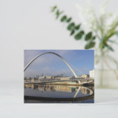 Millennium Bridge, Gateshead, Großbritannien Postkarte (Stehend Vorderseite)