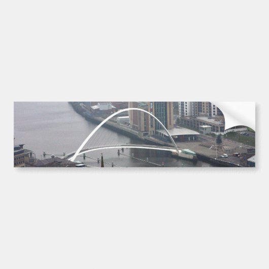 Millennium Bridge Newcastle upon Tyne Autoaufkleber (Vorne)