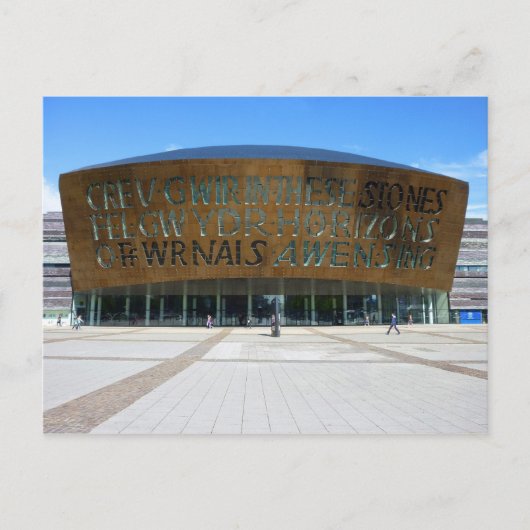 Millennium Centre, Cardiff, Wales Postkarte (Vorderseite)