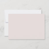 Millennium Hashtag Blush Gold White Wedding RSVP Einladung (Rückseite)