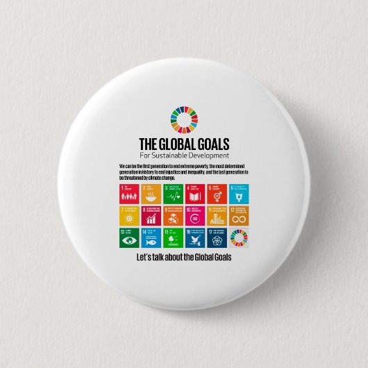 Millenniums-Agenda 2030 Button (Vorderseite)