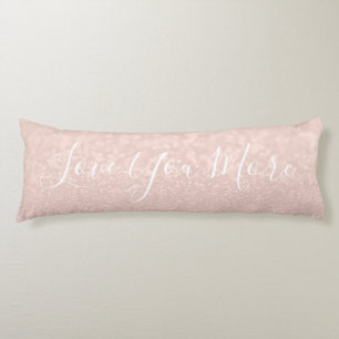 Millenniums-Pink-Liebe Mehr Typografie-Zitate Seitenschläferkissen