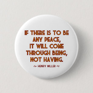 Miller auf Frieden Button