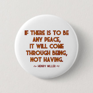 Miller auf Frieden Button