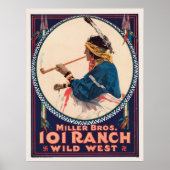 Miller Bros. Ranch, Wild West Circus Poster (Vorne)