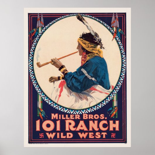Miller Bros. Ranch, Wild West Circus Poster (Vorne)