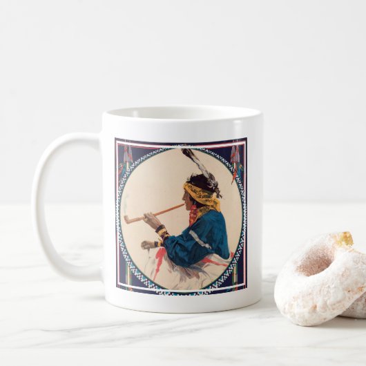 Miller Bros. Ranch, Wild West Circus Poster Kaffeetasse (Mit Donut)