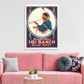 Miller Bros. Ranch, Wild West Circus Poster Leinwanddruck (Insitu (Wohnzimmer))