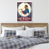 Miller Bros. Ranch, Wild West Circus Poster Leinwanddruck (Insitu (Schlafzimmer))