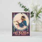 Miller Bros. Ranch, Wild West Circus Poster Postkarte (Stehend Vorderseite)