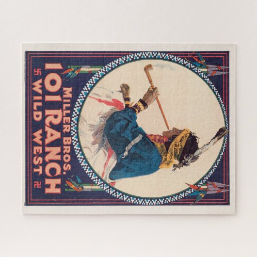 Miller Bros. Ranch, Wild West Circus Poster Puzzle (Horizontal)