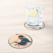 Miller Bros. Ranch, Wild West Circus Poster Runder Pappuntersetzer (Vor Ort)