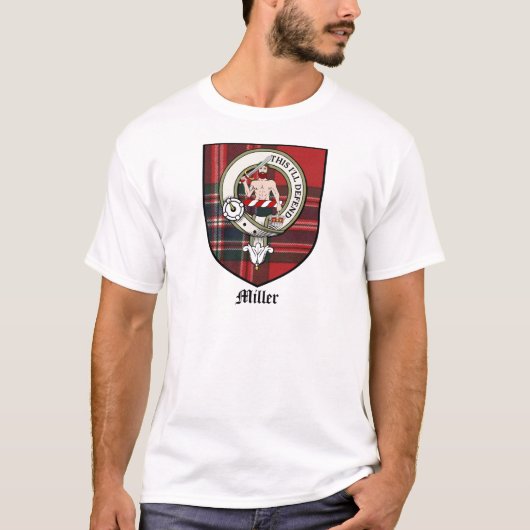Miller-Clan-Wappen-AbzeichenTartan T-Shirt (Vorderseite)