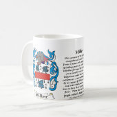 Miller-Familien-Wappen Tasse (Vorderseite Links)