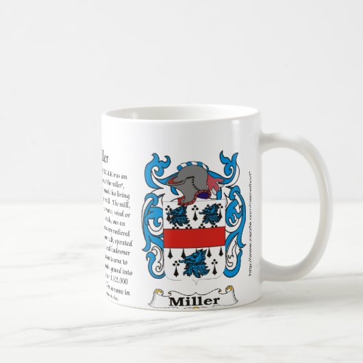 Miller-Familien-Wappen Tasse (Rechts)