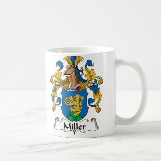 Miller-Familienwappen Kaffeetasse (Rechts)
