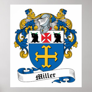 Miller Familienwappen Poster