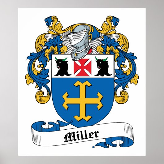 Miller Familienwappen Poster (Vorne)