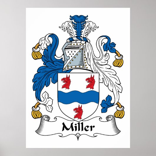 Miller Familienwappen Poster (Vorne)