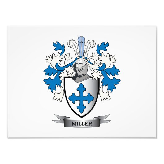 Miller-Familienwappen-Wappen Fotodruck (Vorne)