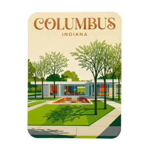 Miller House and Garden Indiana Magnet