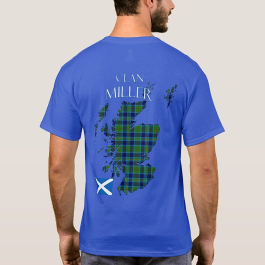 Miller Scottish Clan Tartan Scotland T-Shirt (Rückseite)