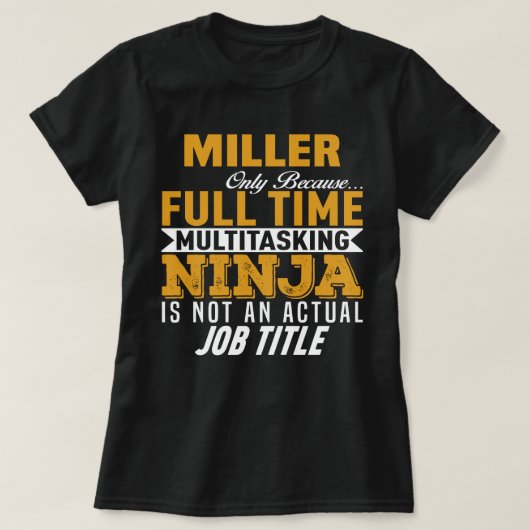Miller T-Shirt (Design vorne)