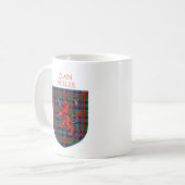 Miller Tartan Scottish Kariert Lion Rampant Kaffeetasse (Vorderseite Links)