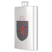 Miller Tartan Scottish Plaid Lion Rampant Flachmann (Links)