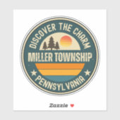 Miller Township, Pennsylvania Aufkleber (Blatt)