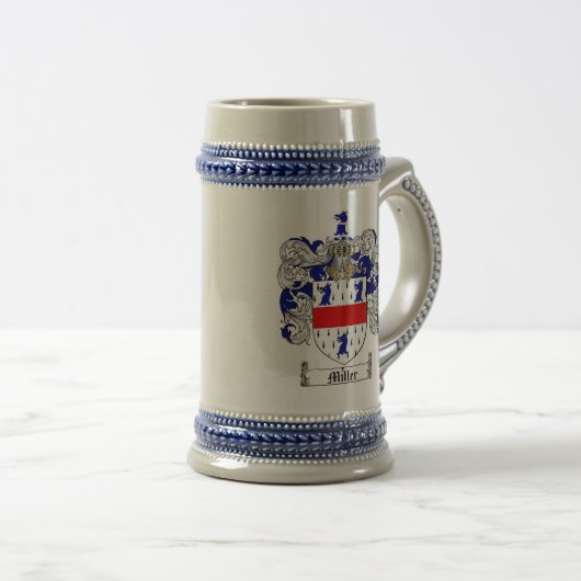 Miller-Wappen Stein (englisch) Bierglas (VorderseiteRechts)