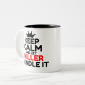 MILLER ZWEIFARBIGE TASSE (Vorderseite Links)