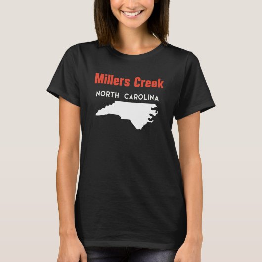 Millers Creek North Carolina Usa Staat America Tra T-Shirt (Vorderseite)