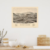 Millers Falls, MA Panoramic Map - 1889 Poster (Küche)