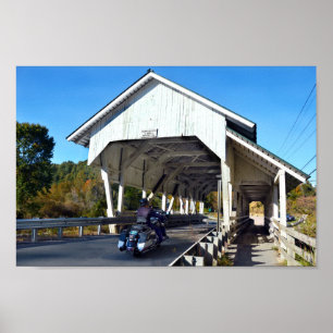 Miller's Run Covered Bridge, Lyndon, Vermont Poster