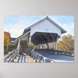 Miller's Run Covered Bridge, Lyndon, Vermont Poster