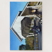 Miller's Run Covered Bridge, Lyndon, Vermont Puzzle (Vertikal)