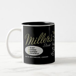 Miller's Steak House, Chicago, Illinois Zweifarbige Tasse