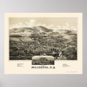 Millerton mit Irondale, NY Panorama Karte - 1887 Poster (Vorne)