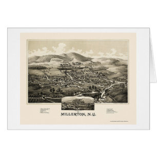 Millerton mit Irondale, NY panoramische Karte -