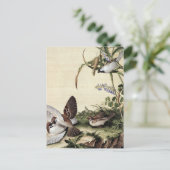 Millet Blume und Sojabohnen Postkarte (Stehend Vorderseite)
