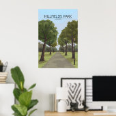 Millfields Park Hackney London Reiseplakat Poster (Heimbüro)