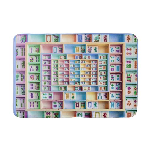 Milliamperestunde Jongg deckt Bad-Matte mit Badematte (Vorderseite)