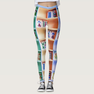 Milliamperestunde jongg deckt Leggings mit Ziegeln