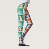 Milliamperestunde jongg deckt Leggings mit Ziegeln (Rechts)